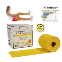 cinta elastica amarilla thera band 455m x 15cm resistencia 