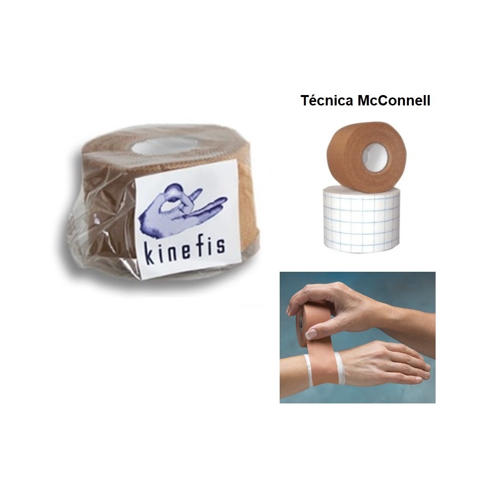 sport tape kinefis 38mm x 10m para tecnica mcconnell color 