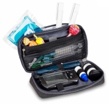 estuche para diabetes 7 x 19 x 10 cm negro diabetics unid