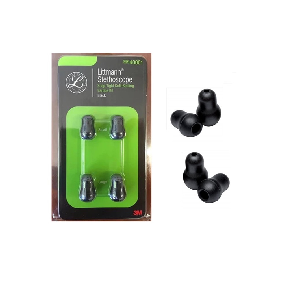 oliva blanda para fonendoscopios littman negro juego de 2 