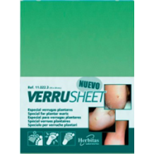 verrusheet lamina verrugas plantares 15 x 20cm unidad