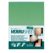 verrusheet lamina verrugas plantares 15 x 20cm unidad