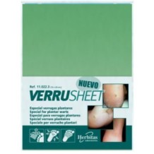 verrusheet lamina verrugas plantares 15 x 20cm unidad