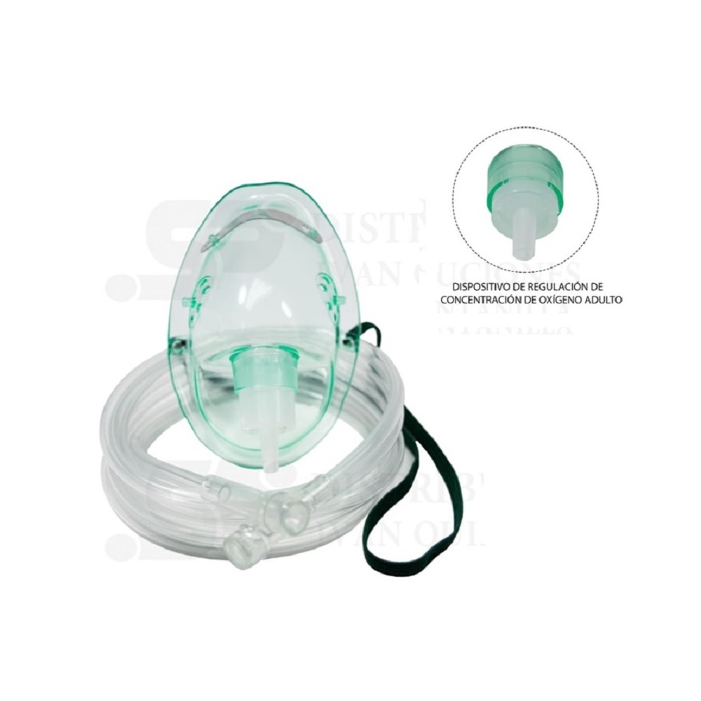 mascarilla de oxigeno simple adultos unidad