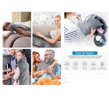 manta termica electrica 60 x 90 cm gris extragrande gris c