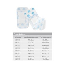 aposito tnt adhesivo esteril 72cmx5cm oper dres paq 50 ud