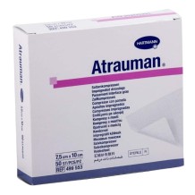 aposito impregnado para heridas atrauman 75cm x 10cm sobre