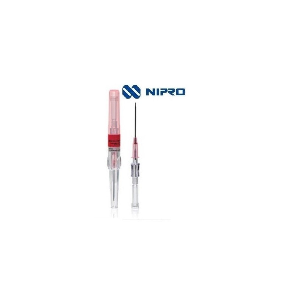 cateter iv periferico recto 20g 2 09mmx32mm rosa nipro pa
