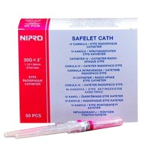 cateter iv periferico recto 20g 2 09mmx50mm rosa nipro pa