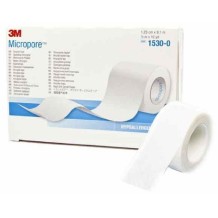 esparadrapo papel 25 cm x 91 m blanco sin latex micropore 
