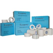 esparadrapo papel ecopore 75 cm x 92 m blanco caja 4 uds