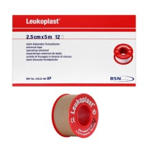 esparadrapo tela 25 cm x 5 m color beige leukoplast paq 1