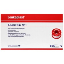 esparadrapo tela 25 cm x 5 m color beige leukoplast paq 1