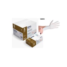 guantes latex blanco sin polvo 50 gr talla s santex paq 