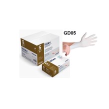 guantes latex blanco sin polvo 50 gr talla s santex paq 