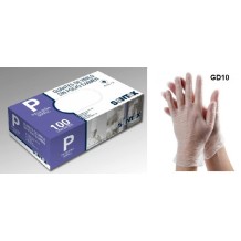 guantes vinilo transparentes sin polvo talla s santex  paq