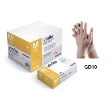 guantes vinilo transparentes sin polvo talla m santex paq 