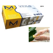 guantes vinilo transparentes sin polvo talla m santex paq 