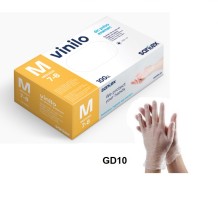 guantes vinilo transparentes sin polvo talla m santex paq 