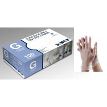 guantes vinilo transparentes sin polvo talla l santex  paq