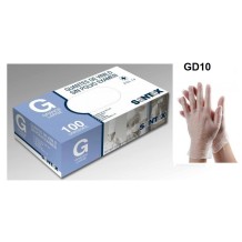 guantes vinilo transparentes sin polvo talla l santex  paq