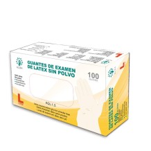 guantes latex blanco sin polvo talla l cuatrogasa paq 100 