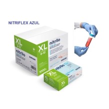 guantes nitrilo azul sin polvo 35 gr talla xl santex nitri