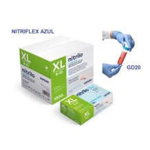 guantes nitrilo azul sin polvo 35 gr talla xl santex nitri