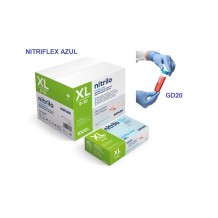 guantes nitrilo azul sin polvo 35 gr talla xl santex nitri