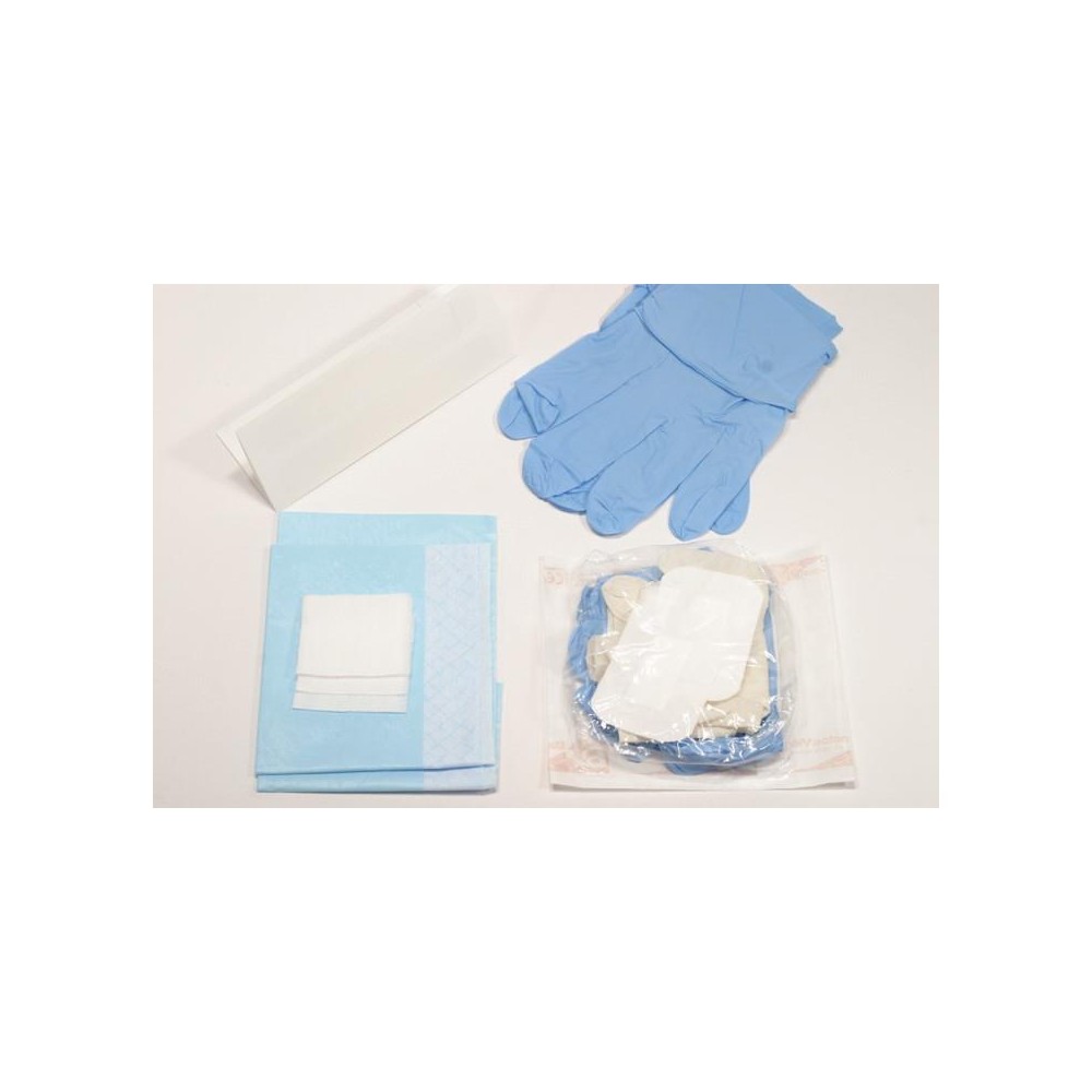 set de dialisis 4 aposito de gasa 75x75 2 guante latex c