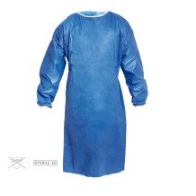 bata quirurgica esteril talla l manga larga tejido sms color