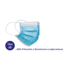 mascarilla quirurgica infantil naturcare gomas color azul c