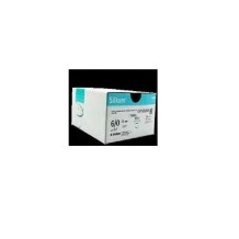 sutura no absorbible seda silkam trenzada 60 triangular 38
