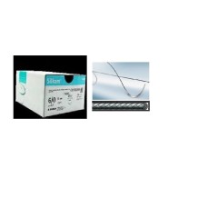 sutura no absorbible seda silkam trenzada 60 triangular 38