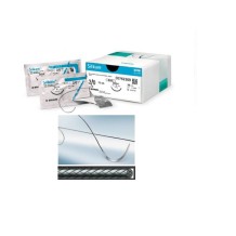 sutura no absorbible seda silkam trenzada 20 triangular 38