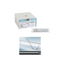sutura no absorbible seda silkam trenzada 30 triangular 38