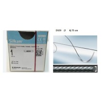 sutura no absorbible seda silkam trenzada 1 triangular 38 d