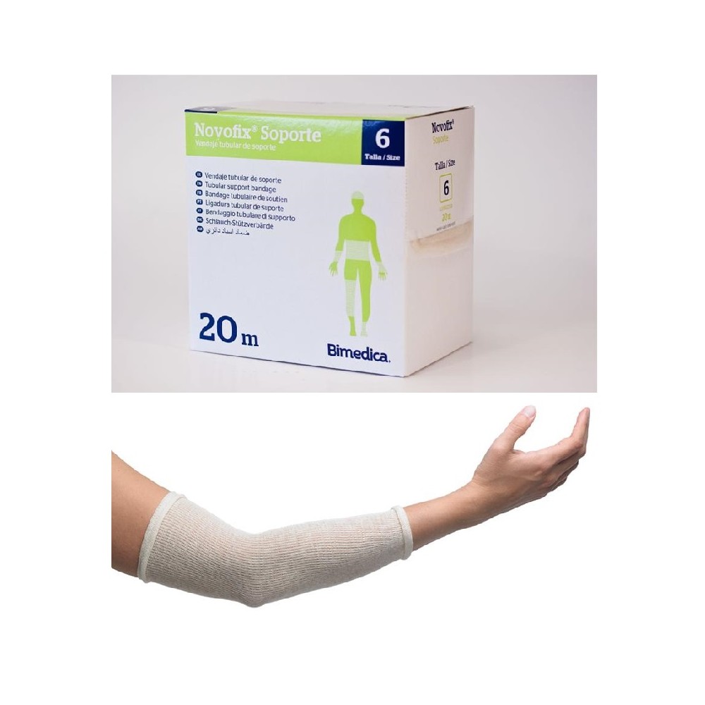 venda tubular de soporte 20 metros n 2 dedos gruesos novof