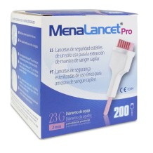 menalancet pro lancetas uso profesional bioseguridad 23g pa