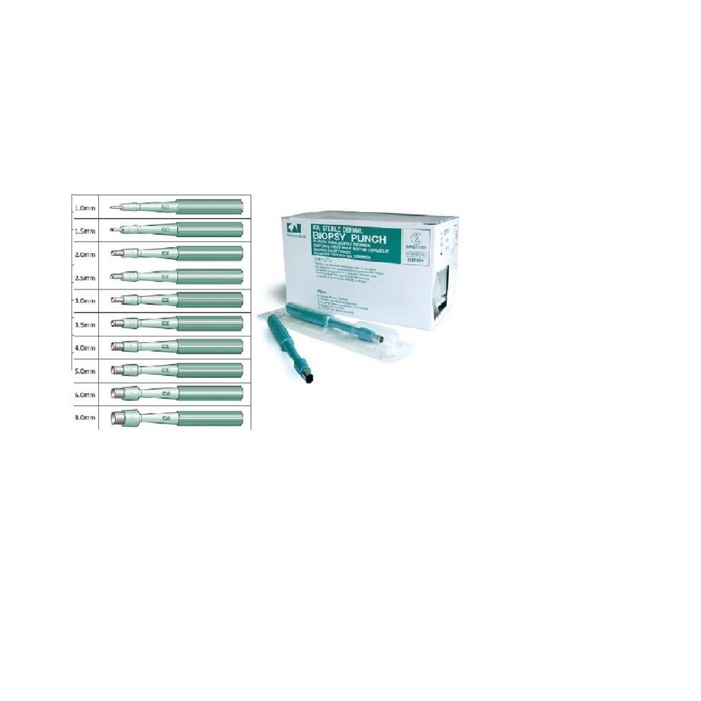 punzon de biopsia esterilbiopsy punch 3 mm paq 20 uds