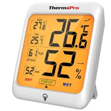 termometro digital de ambiente maximos y minimos para pared 