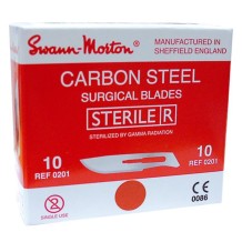 hojas de bisturi swann morton n 10 paq 100 uds