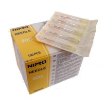 aguja hipodermica 20g 1 12 09mmx40mm amarillo nipro paq