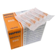 aguja hipodermica 25g 58 05mmx16mm naranja nipro paq 10