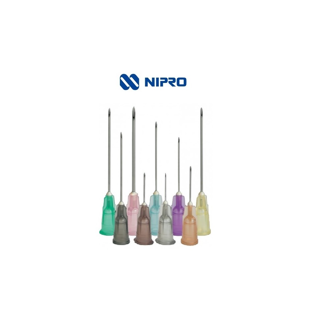 aguja hipodermica 29g 12 03mmx12mm rojo nipro paq 100 u