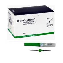 aguja multiple vacutainer 21g 1 12 08mmx38mm verde bd pa