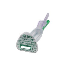 aguja de seguridad 21g 1 08mmx25mm camara visual campana s