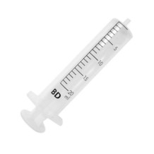 jeringa 2 cuerpos 20ml sin aguja cono luer concentrico bd di