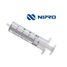 jeringa 2 cuerpos 20ml sin aguja cono luer excentrico nipro 