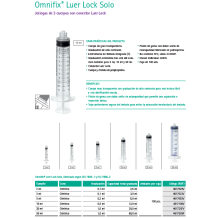 jeringa 3 cuerpos 5ml sin aguja cono luer lock concentrico o